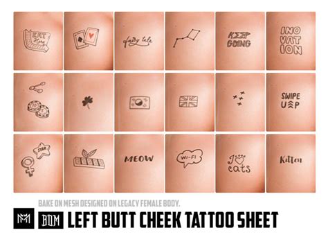 10 Buttcheek tattoo ideas in 2023 